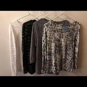 **4 Vera Wang tops Sz. XL